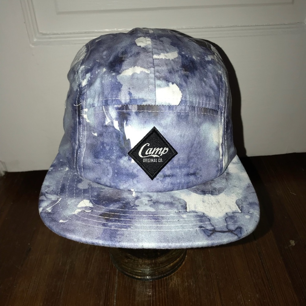 Camp Blue Tie Dye 5 Panel Hat
